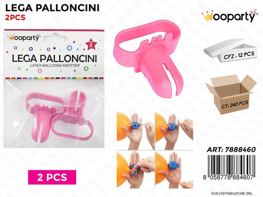 Lega Palloncini Rosa 2PCS