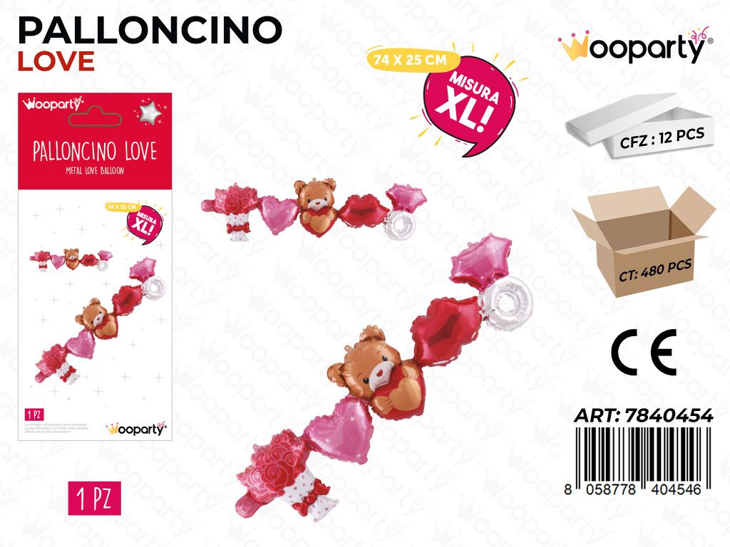 Palloncino Love Xl 74*25CM