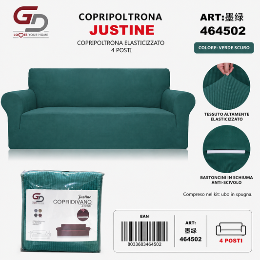 Copridivano Justine 4 Posti