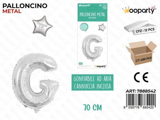 Palloncino Metal Arg. Let. G 70CM