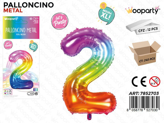 Palloncino Metal M.color N.2 100CM