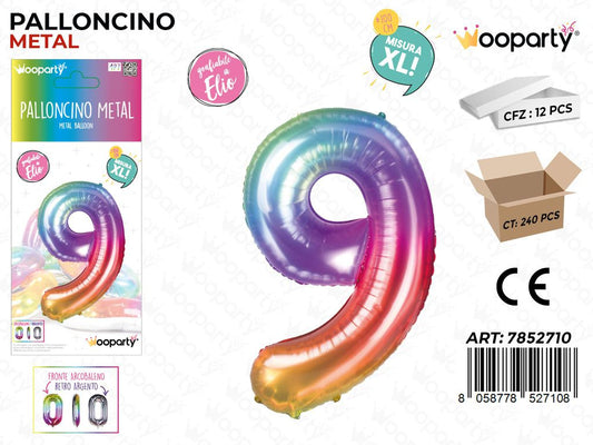Palloncino Metal M.color N.9 100CM