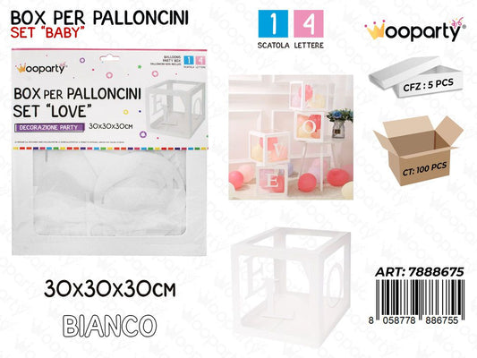 Wooparty Box Pallonc. Love Bia. 30*30*30CM