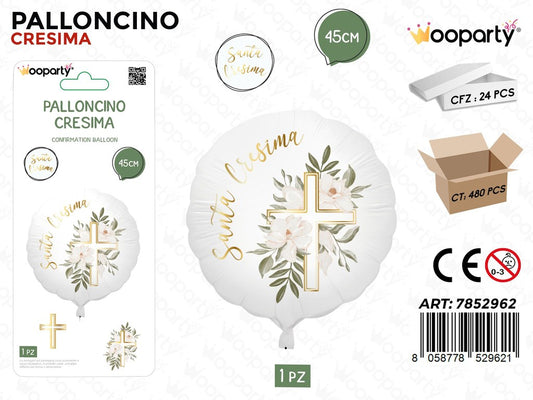 Wooparty Palloncino Prima Comunione 45CM
