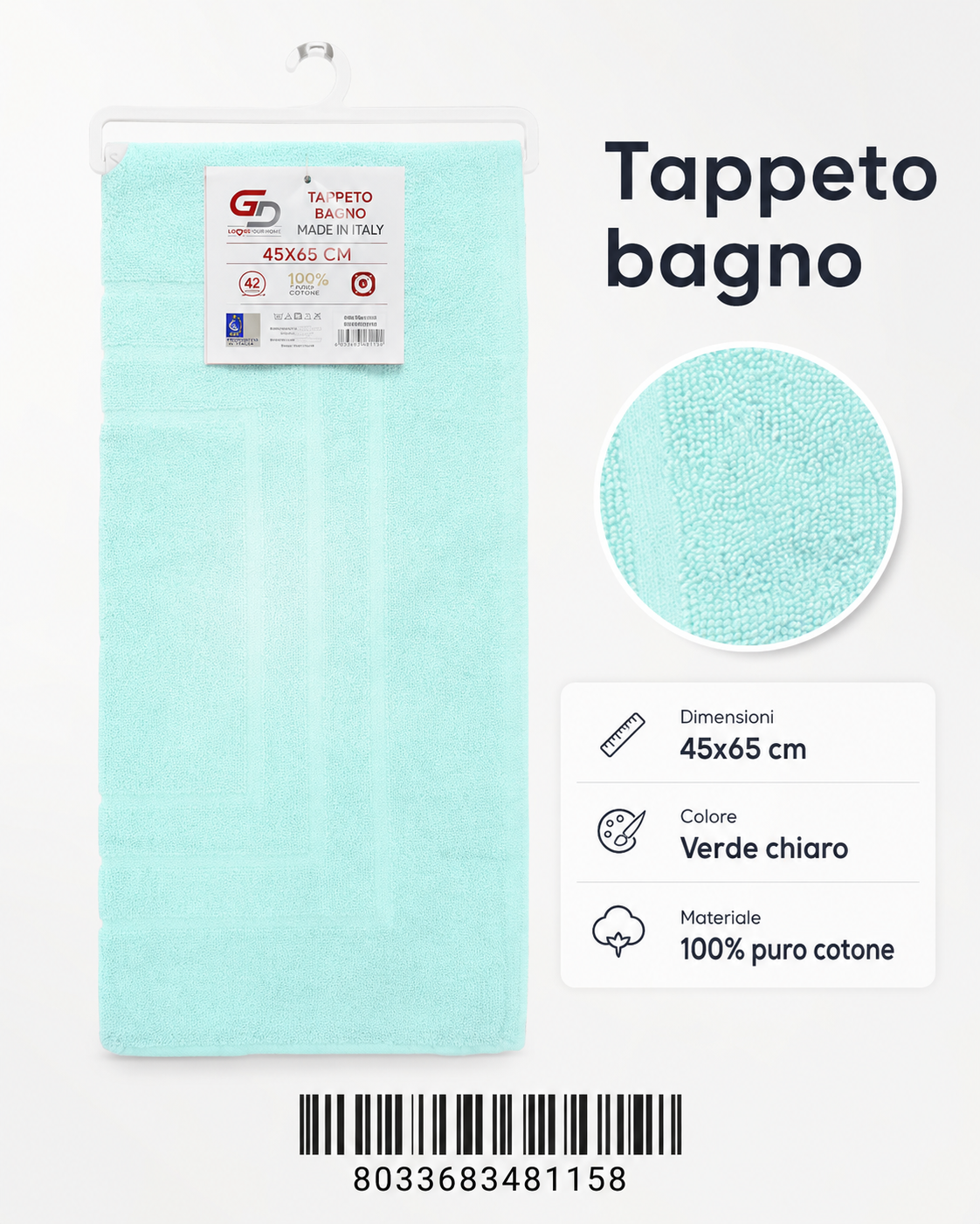 Tapp Bagno Sweety App.45*65 Verde