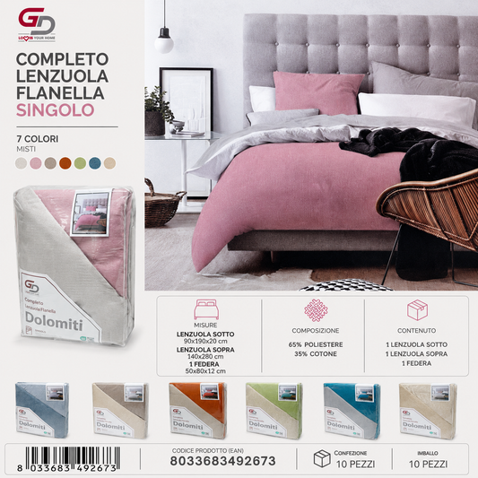 Comp Lenz Flanella Dolomiti Bic Ass.2 1P