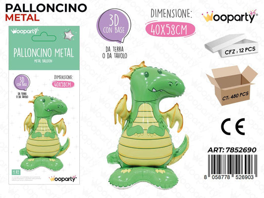Wooparty Palloncino Metal 3D 40*58CM
