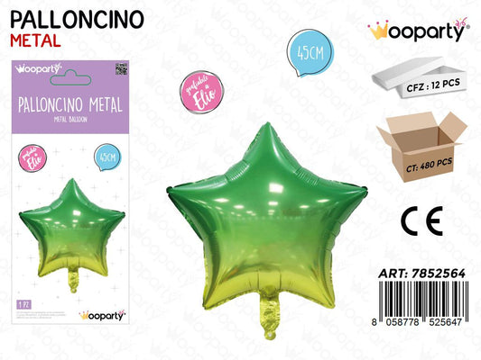 Wooparty Palloncino Metal Stella 45CM