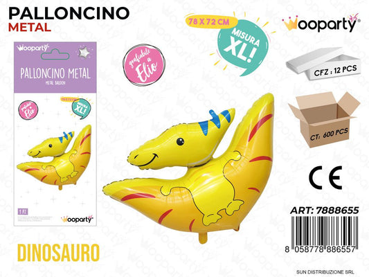 Palloncino Metal Dinosauro Xl 78*72CM