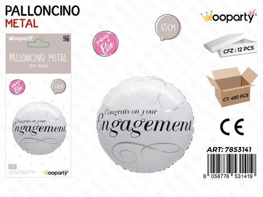 Wooparty Palloncino Congrats Engagement 45CM