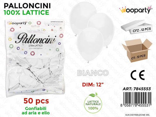 Palloncino Bianco DIM.12 50PCS