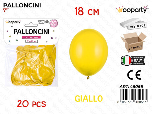 Palloncino Giallo 7 20PCS