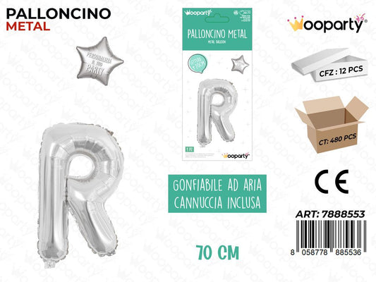 Palloncino Metal Arg. Let. R 70CM