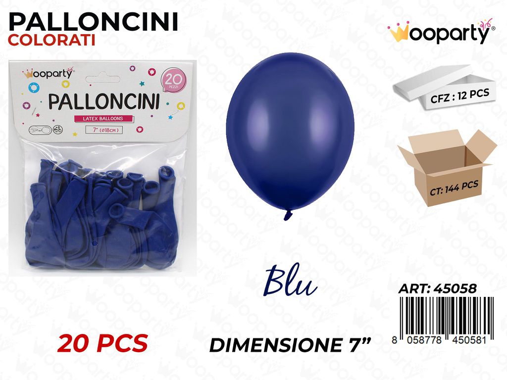 Palloncino Blu 7 20PCS