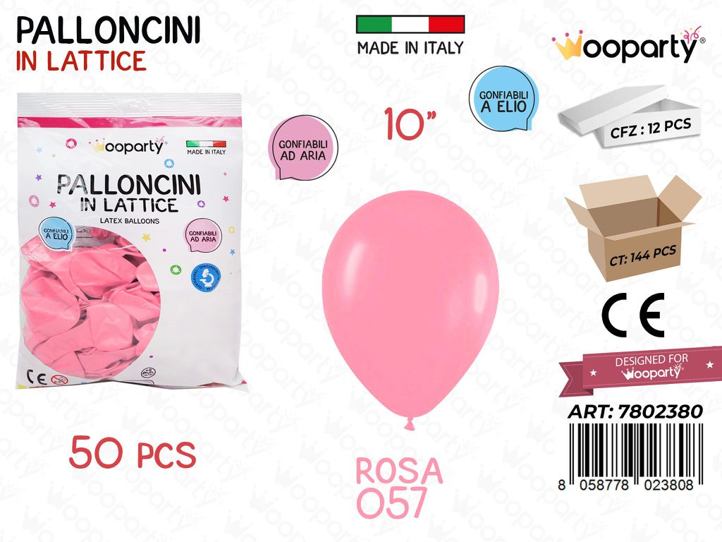 Wooparty Palloncini Lattice Rosa 10 50PCS