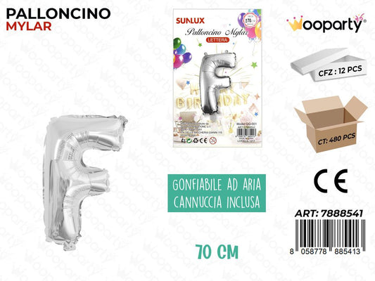 Palloncino Metal Arg. Let. F 70CM