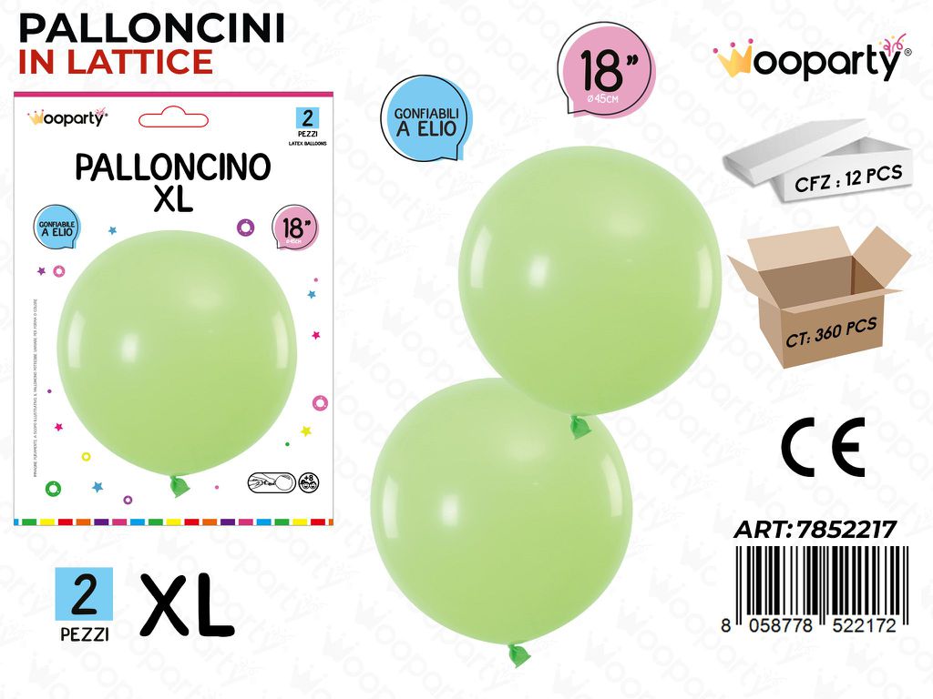 Wooparty Palloncini Lattice Xl 2PCS 45CM