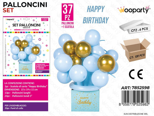 Set Palloncini Cel. H. Birthday c/ Scatola 37PCS
