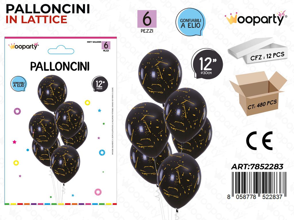 Wooparty Palloncini Lattice 6PCS 30CM
