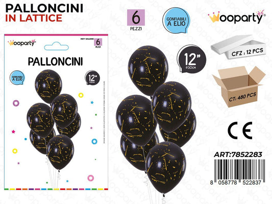 Wooparty Palloncini Lattice 6PCS 30CM