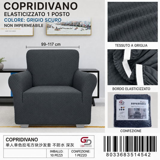 Copridivano 1Posto Non Impermeabile