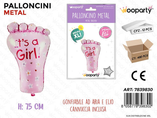Palloncini Metal It S a Girl 75CM /Pz da 6/12