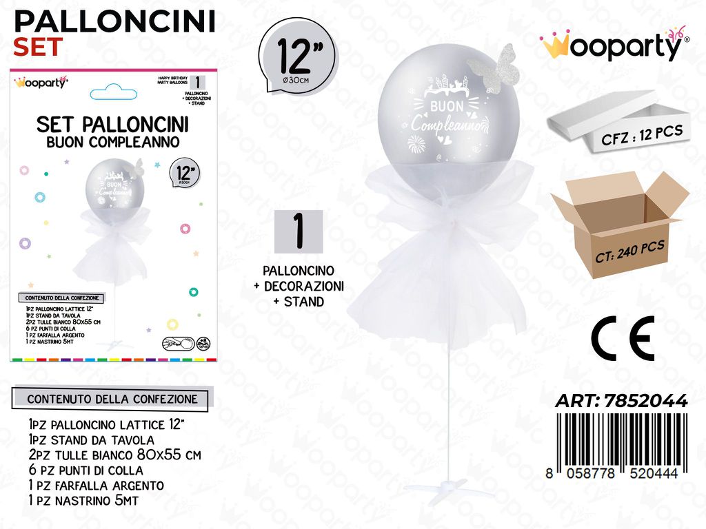 Wooparty Set Pallon. c/ Stand B. Compl.