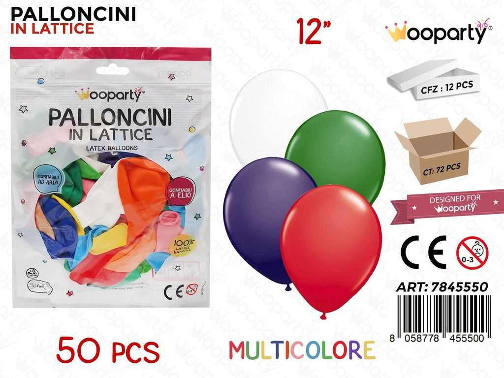 Palloncino Multicolore Dim. 12 50PCS