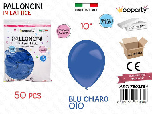Wooparty Palloncini Lattice Blu Ch. 10 50PCS