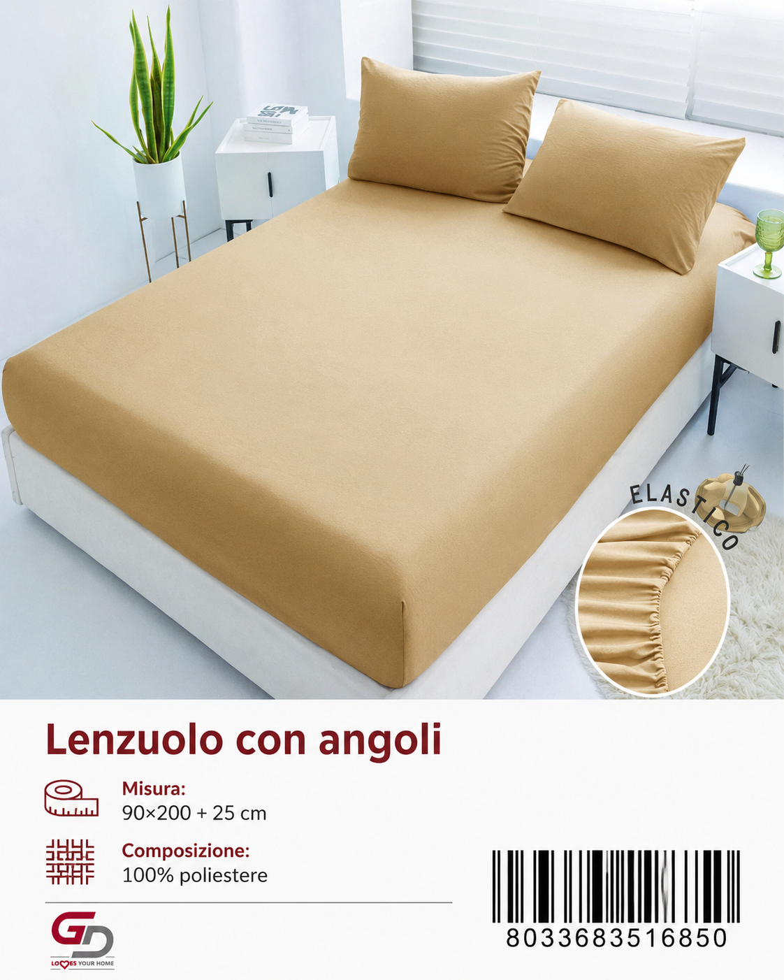 Lenzuolo Con Angoli Copripiumino+1 Federa Cuscino