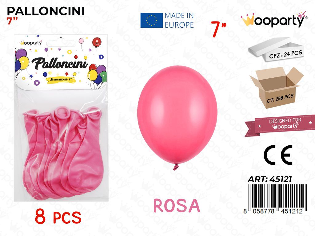 Palloncini Rosa 7 8PCS