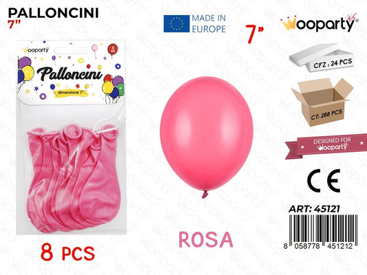 Palloncini Rosa 7 8PCS