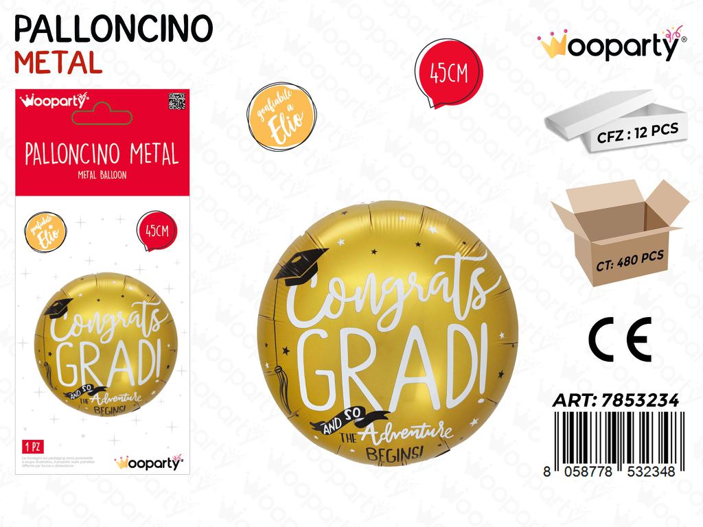 Wooparty Palloncini Laurea 45CM