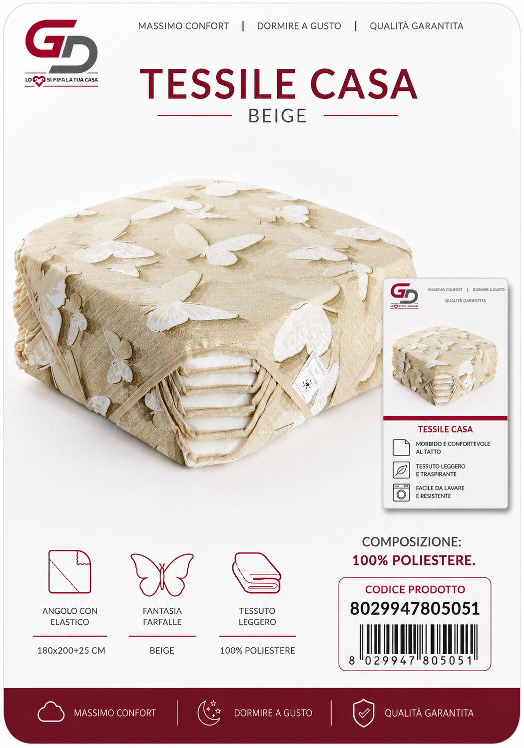 Set 6 Cusc Sedia Luisa Farfalle