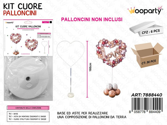 Stand Cuore per Palloncini 160CM