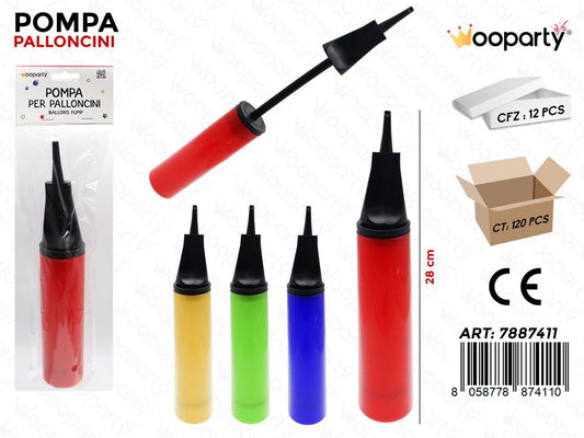 Pompa per Palloncini Colori Ass. 28CM