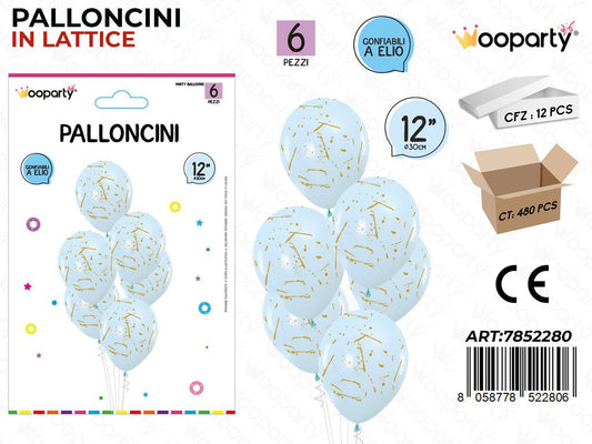 Wooparty Palloncini Lattice 6PCS 30CM