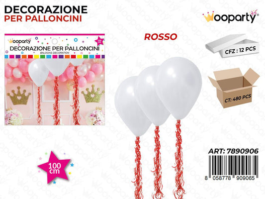 Dec. Palloncini Rosso 100CM