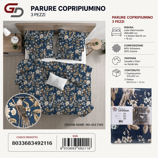 Parure Copripiumino Ma-462 Cw3